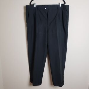 BAGAZIO Men's Black Casual Dress Pants